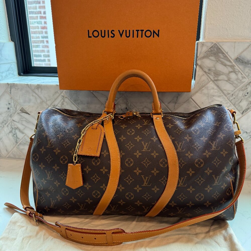 Louis Vuitton Virgil Abloh "Wavy" Keepall 50 Bandouliere Monogram Canvas M44880